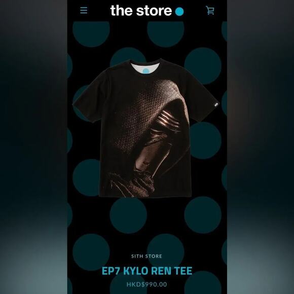 3125C presents Sith Store EP7 KYLO REN TEE Size M New with Tag MSRP $128 - Picture 3 of 7